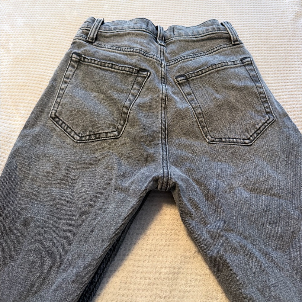 Abercrombie & Fitch Ultra High Rise Ankle Straight Jeans - Gray size 24 - Picture 6 of 6